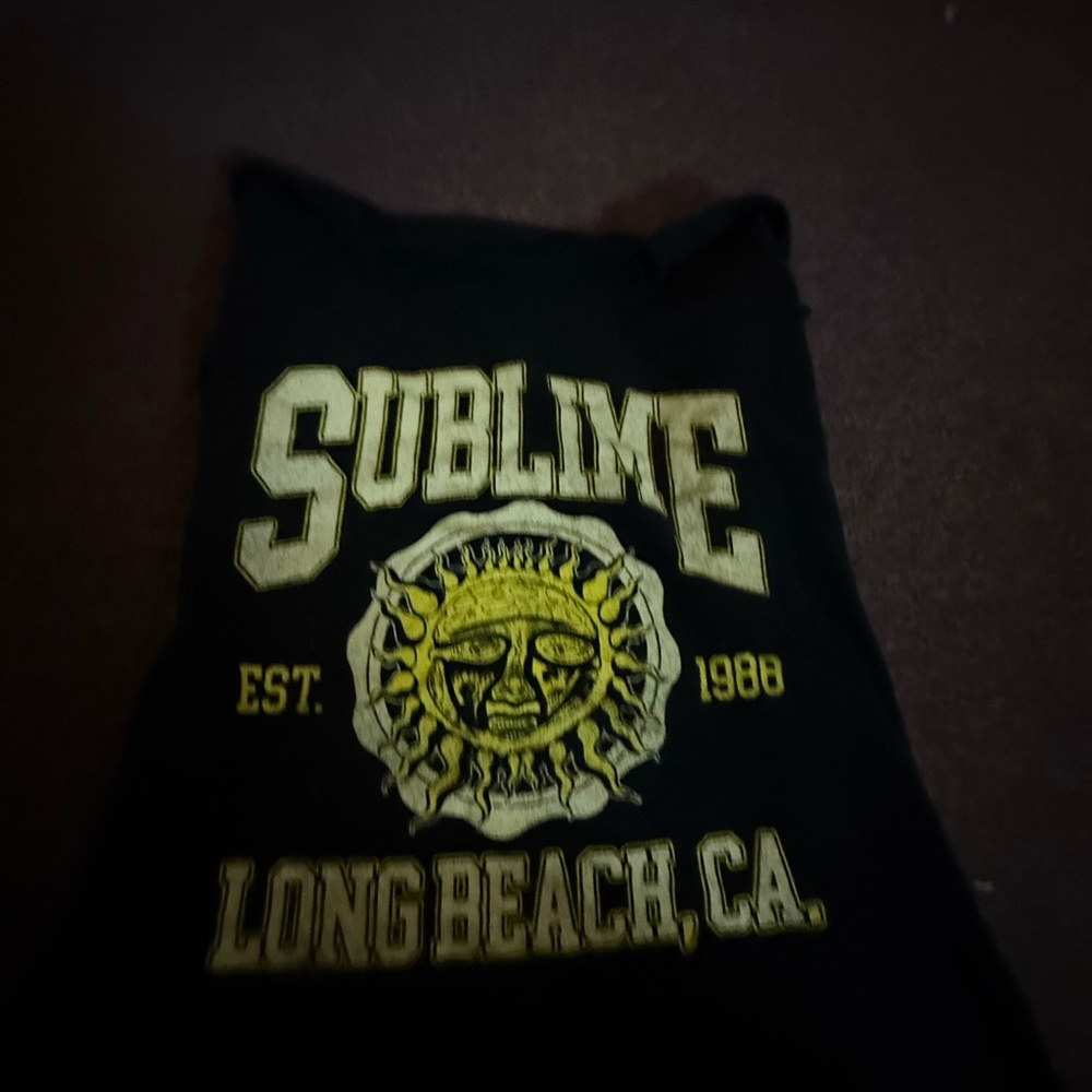 Black Sublime Graphic Tank Top